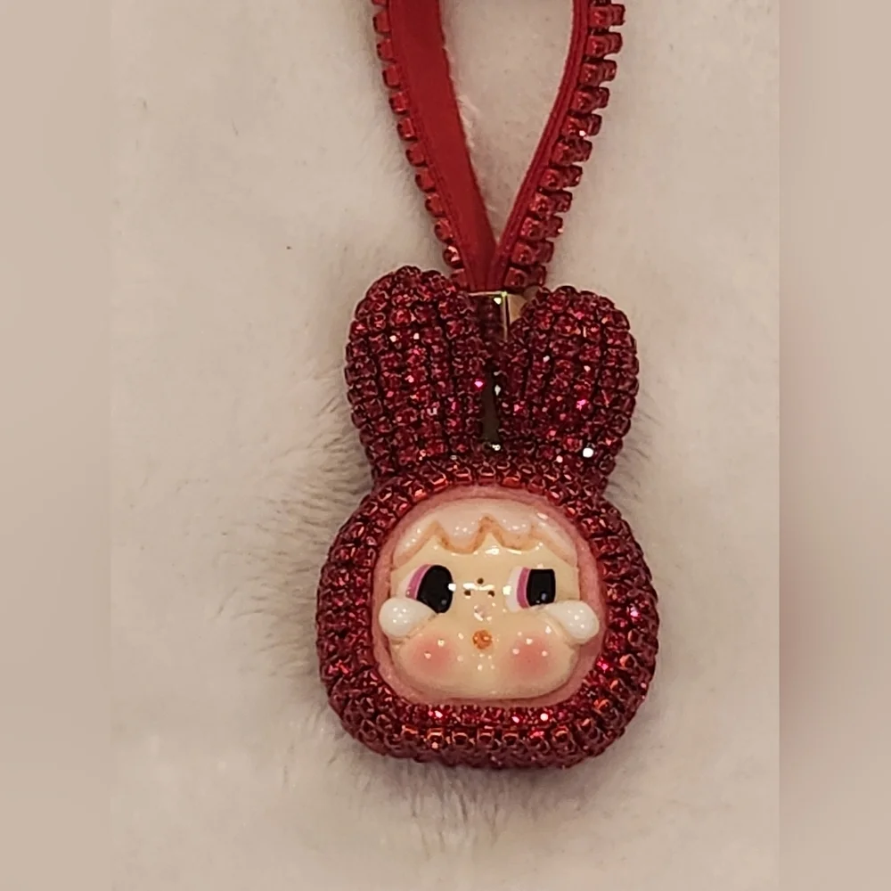 Crybaby Cute Red Bling Keychain Bag Charm
